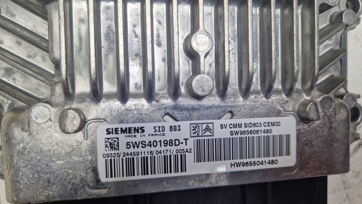 фото №1, Компьютер citroen peugeot 9655041480