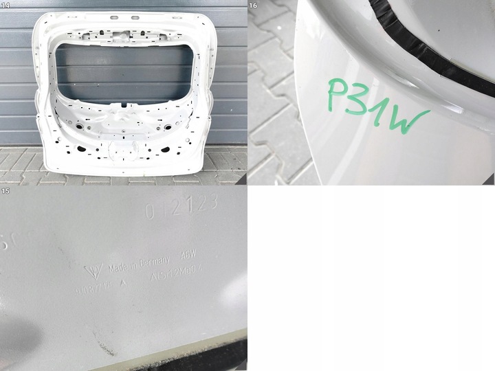 фото №12, Porsche taycan 9j1 9j0 cross туризмо 19- кришка кришка багажника зад