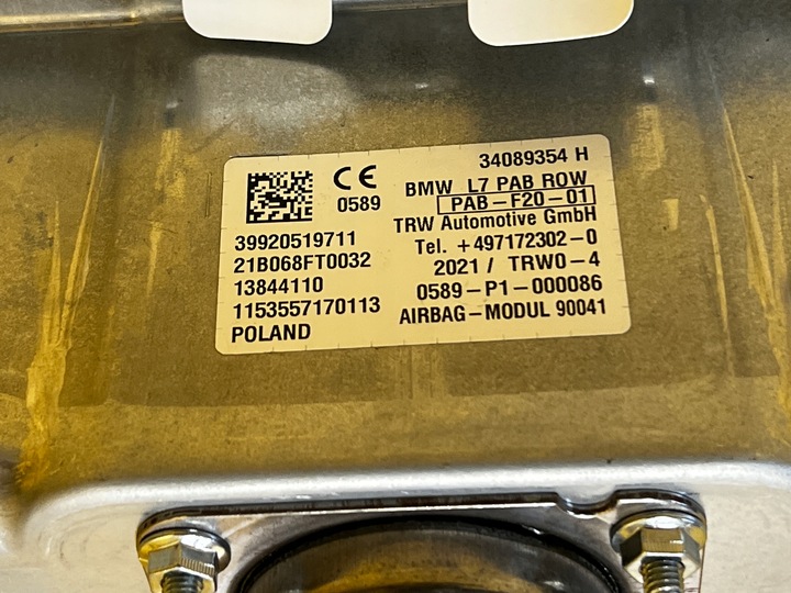 фото №6, Подушка безопасности подушка пассажира bmw f20 f22 f30 f87 m240i