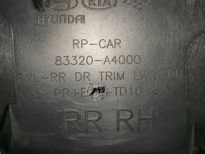 фото №9, Боковина дверь правый зад kia carens iv 16-