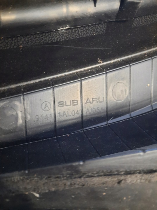 фото №9, Subaru outback 15- панель під лобовим склом пластиковий 91411al04a usa