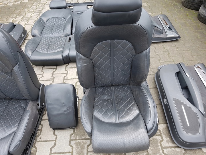 фото №12, Audi a8 d4 4h 09-13r сиденья кожаные диван европа