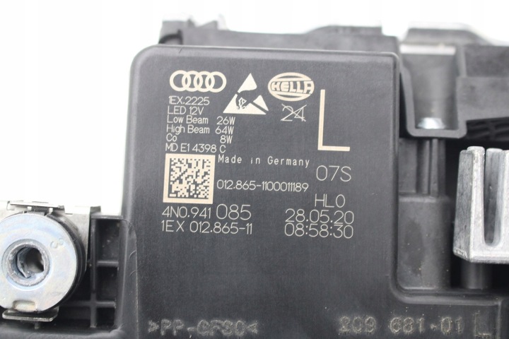 фото №7, Audi a8 4n d5 лампы перед laser 4n0941085 4n0941086 передняя фара 4n094111