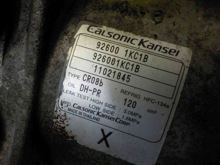 фото №5, Juke qashqai x-trail 1.6 dig-t 14r mr16 компресор кондиціонера 926001kc1b