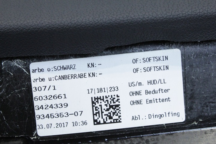 фото №5, Панель роздавальна консоль hud canberrabeige bmw g11 g12