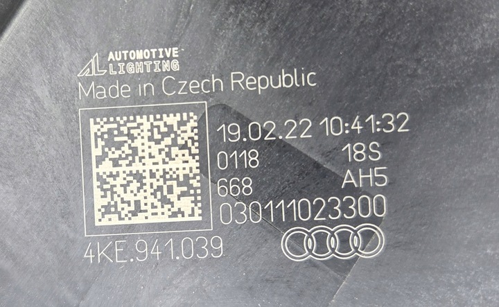 фото №10, Audi e-tron q8 лампы фара перед 4ke941039 4ke941040 комплектные