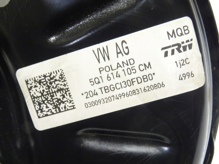фото №9, Усилитель з главный тормозной цилиндр vw golf vii 7 5g0 12-16 5q1614105cm