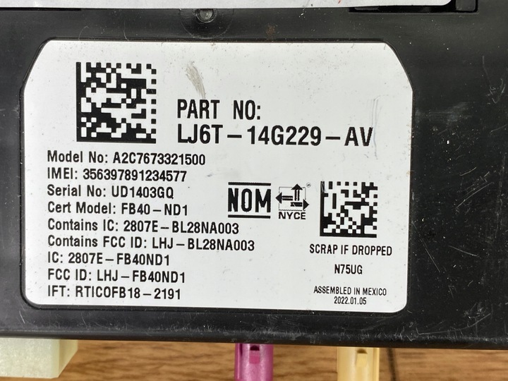 фото №5, Модуль interfejsu ford kuga mk3 втулка стабилизатора 2020+ usa