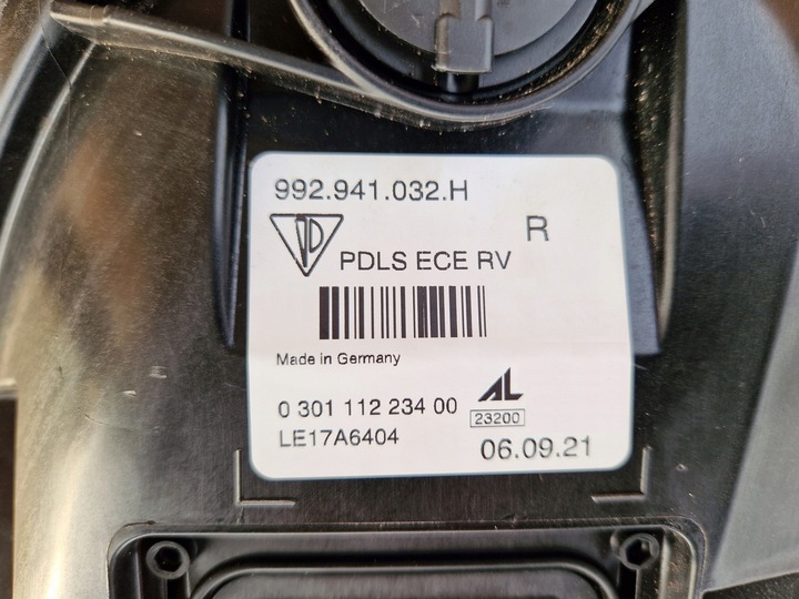 фото №10, Лампа передня права ліва porsche carrera 911 992 повний led 2019- eu