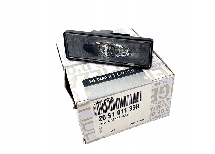 фото №1, Лампа номерного знака регистрационный led renault clio v 5 renault 4 100% электрический