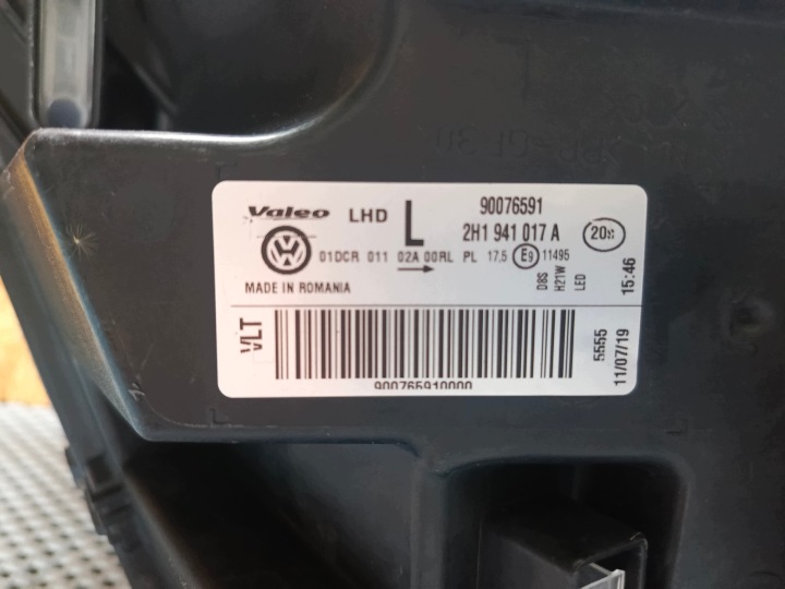 фото №10, Фара передняя левая vw amarok рестайлинг bi-xenon+ led 2h1941017a 16-22r