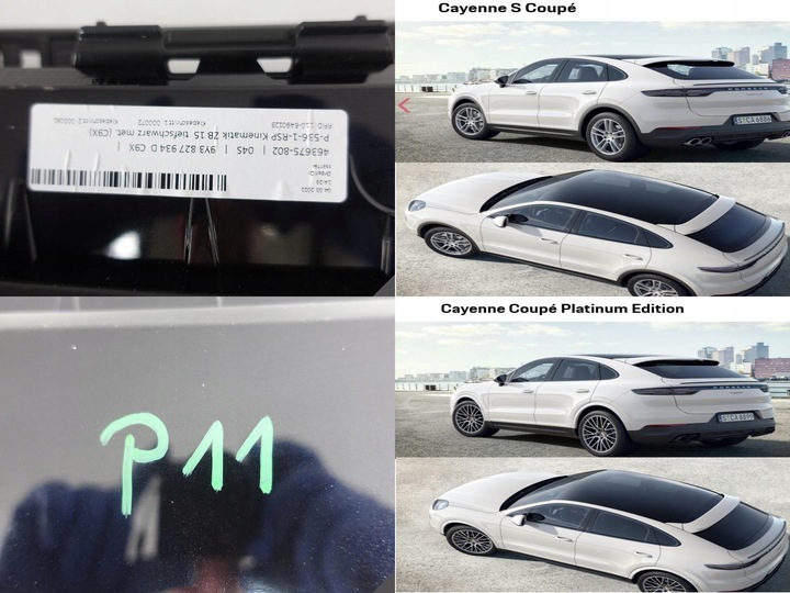 фото №11, Porsche cayenne 9y3 купе 18- кришка спойлер спойлер