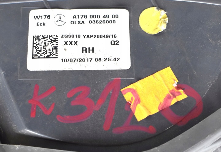 фото №12, Mercedes a класс w176 фара правая зад задняя org eu led a1769064900