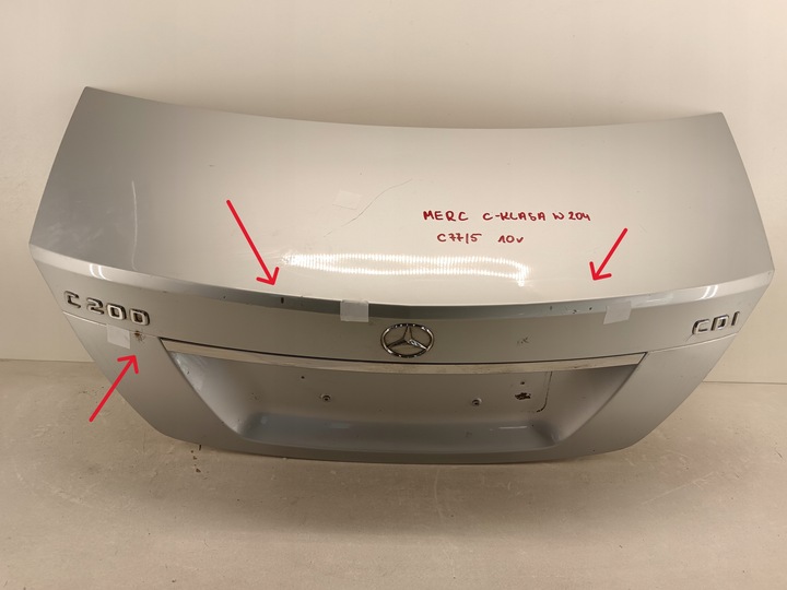 фото №1, Кришка багажника mercedes c-klasa w204 07-11 c77/5