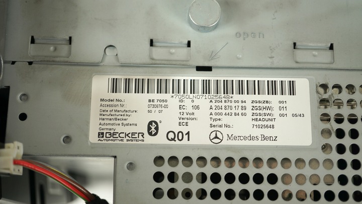 фото №6, Радіо cd навігація зчитувач mercedes c клас w204 a2048701789 a2048700094