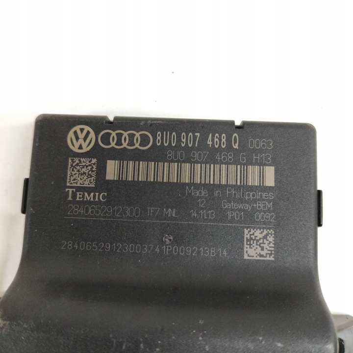 фото №6, Audi q3 8u 2014 модуль керування шлюз