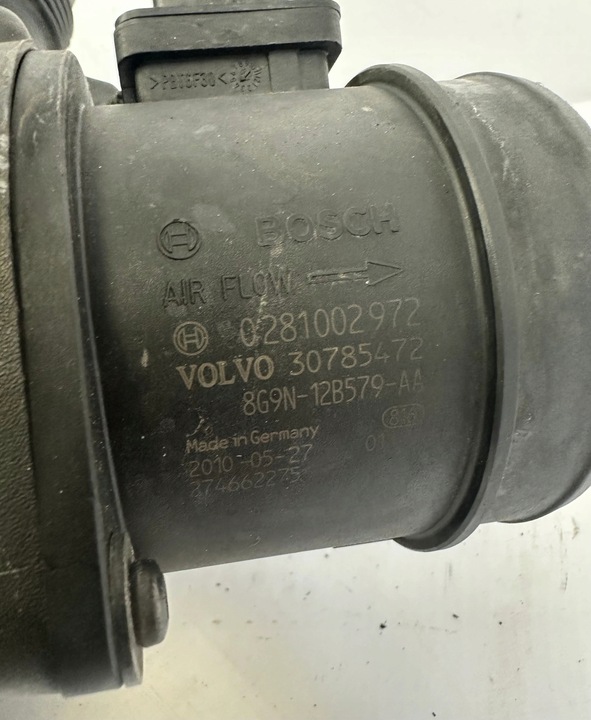 фото №8, Корпус фильтра воздуха расходомер 30785472 volvo xc60 i 2.0 d3 2010r.