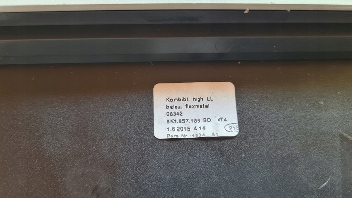 фото №6, Audi a4 b8 рестайлінг 12-15r рамка корпус спідометра dekor 8k1857186bd 8k1857166