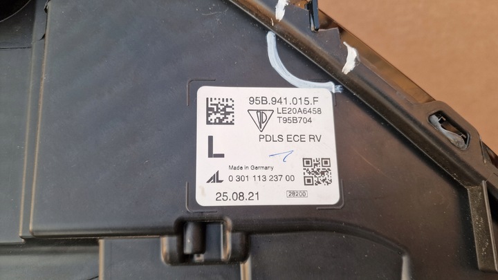 фото №9, Porsche macan 95b рестайлинг gts лампа правая левая перед передняя matrix европа