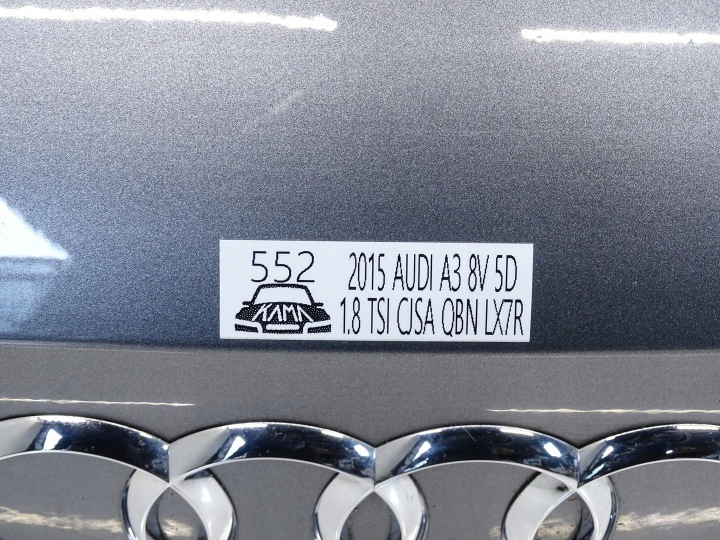 фото №14, Кришка зад багажника з скло audi a3 8v 5d sb sportback 2012-2020r lx7r