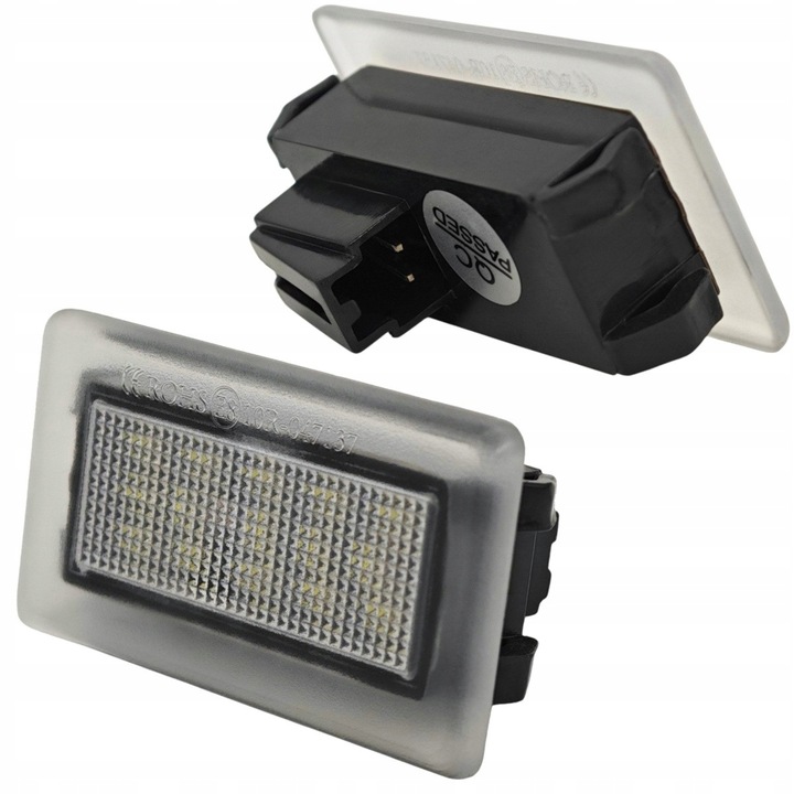 фото №1, Tesla модель s, 3, x, лампи номерного знака реєстраційний led 400lm 2szt