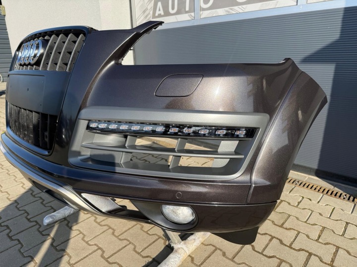 фото №7, Audi q7 рестайлинг 4l 10-15 бампер передний цвет lz7l комплектный