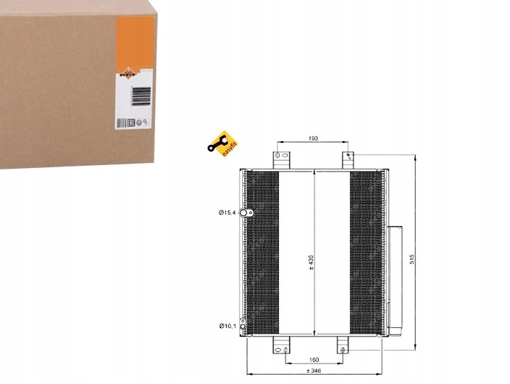 фото №1, Nrf конденсатор кондиционера daihatsu