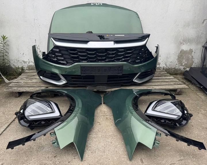 фото №5, Перед комплектный капот бампер лампа pas радиатор крыло sportage v h2 ex