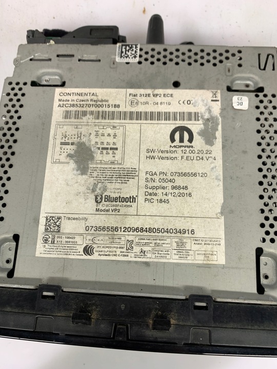 фото №2, Радіо радіопрогравач 10r-048119 fca