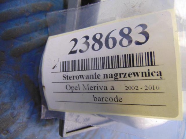 фото №7, Opel meriva a 1.7cdti керування обігрівач 93329465