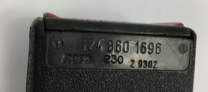 фото №14, Клипсы ремней безопасности задние mercedes w124 sedan 1248601696