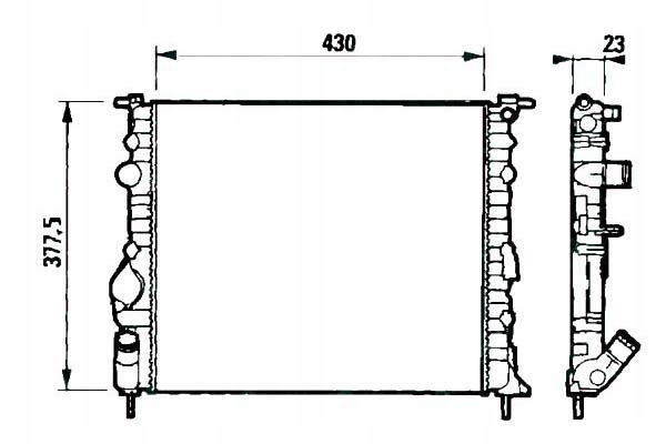 фото №2, Радиаторов двигателя nrf rta2271 drm23032 1093020 8mk