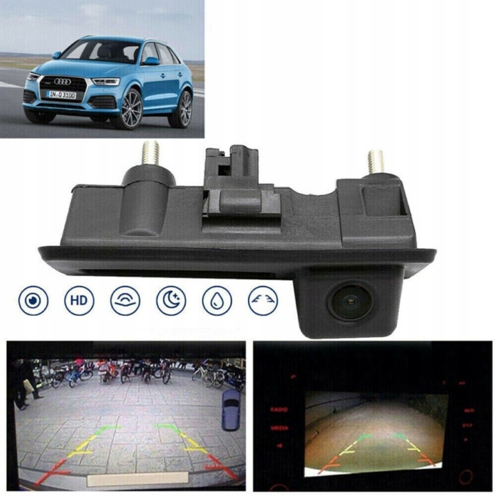 фото №6, Предназначенная камера заднего хода ahd do audi a4 a5 b8 a5 a6 a8 q3 q5 q7 a5