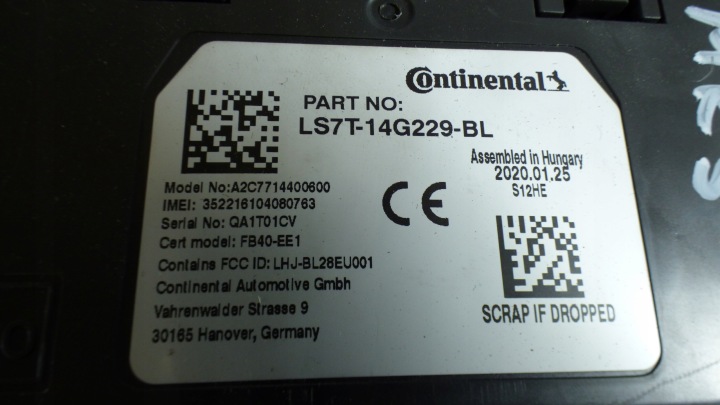 фото №4, Блок управления  модуль interfejsu st.bdb ls7t-14g229-bl ford mondeo v mk5