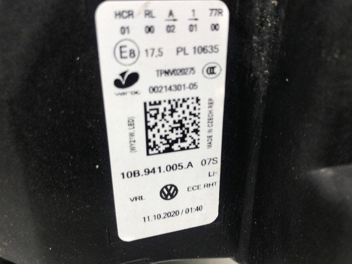 фото №16, Лампа vw id3 полный led iq 10b941006a 10b941005a
