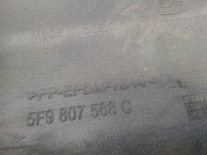 фото №10, Дифузор спойлер накладка бампера зад seat leon 3 iii 5f 2012- 5f9807568c