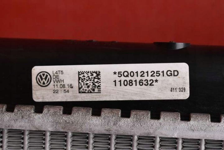 фото №9, Радіаторів води 5q0121251gd skoda octavia 3 iii 1.4 tsi 150 km 13-17