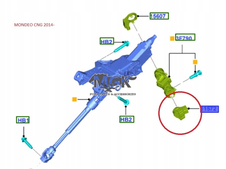 фото №8, Разъём замок зажигания ford wiele модели _ 1758588 _ aa6t-11572-aa _ aa6z-11572-b