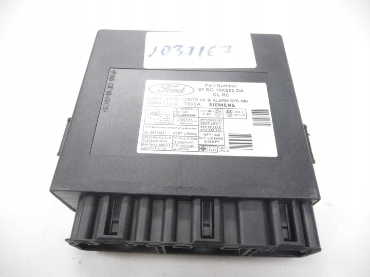 фото №6, Блокировка дверь модуль управление сигнализация ford focus mk1 оригинальный номер 1037167