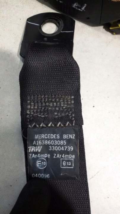 фото №8, Pas безопасности правое перед mercedes ml w163 a1638603085
