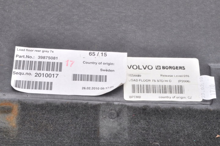 фото №9, Volvo xc90 підлога покриття  багажника рестайлінг 39875081