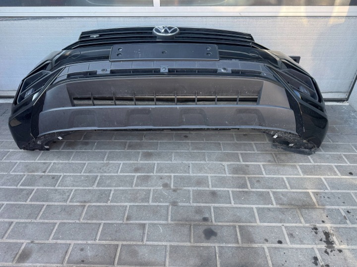 фото №7, Vw touareg iii 760 r line бампер передний комплектный камера