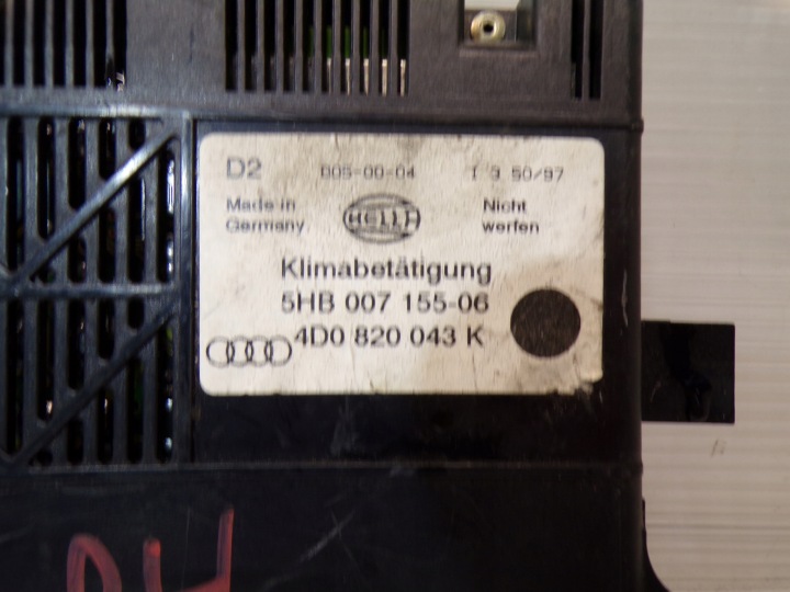 фото №6, Панель воздуховод кондиционера audi a8 d2 4d0820043k