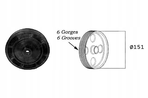 фото №1, Sasic колесо ременное вала коленчатого renault lagunaii