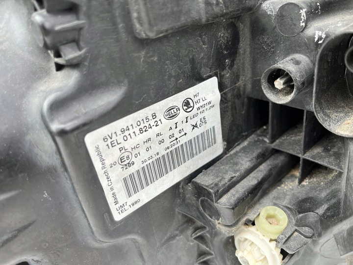 фото №9, Лампа ліва skoda fabia 3 iii лінза led 2014 - 2018 6v1941015b