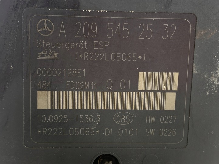фото №7, Блок керування насос abs гальмівна mercedes w203 a2095452532