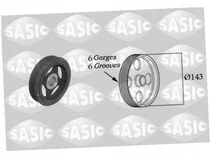 фото №2, Колесо пасове вала sasic 2154023