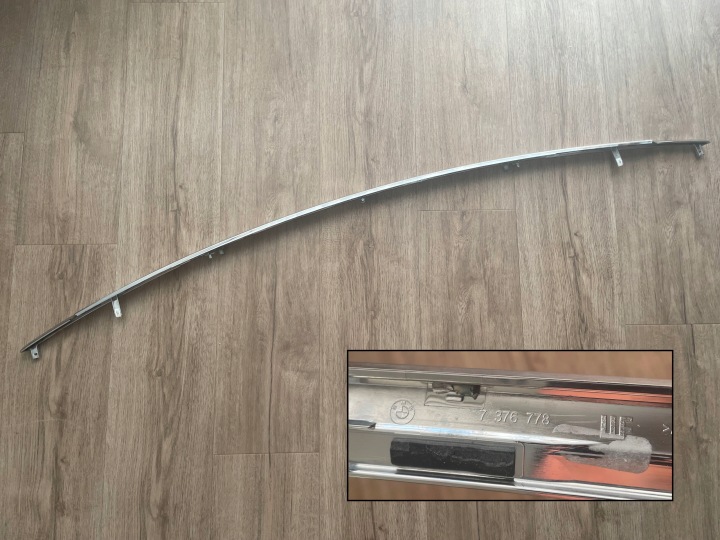 фото №10, Bmw seria 7 g11 g12 2015-2019 молдинг средняя хром крышки оригинал
