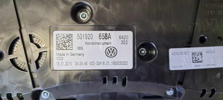 фото №8, Vw golf vii 7 r 20 спидометр приборы 5g1920658a
