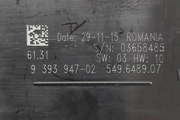 фото №7, Bmw 3 f30 модуль управляющая переключателем фары 9393947 3.0 дизель